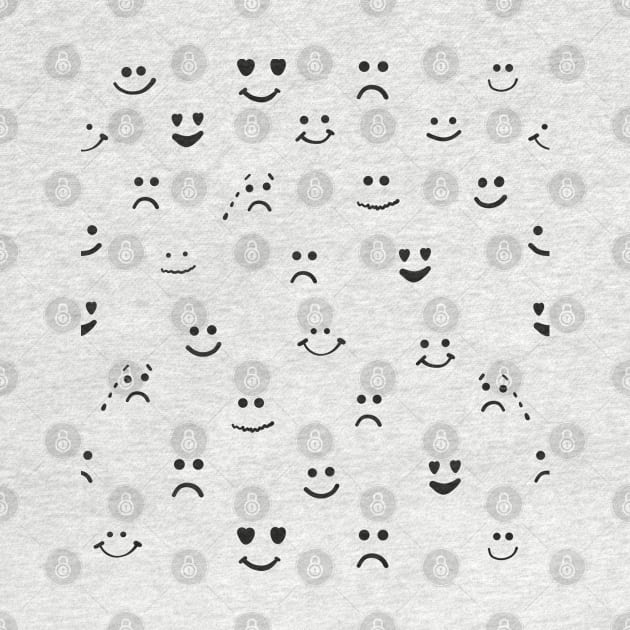 Faces, smiley face, eyes emotion by GULSENGUNEL